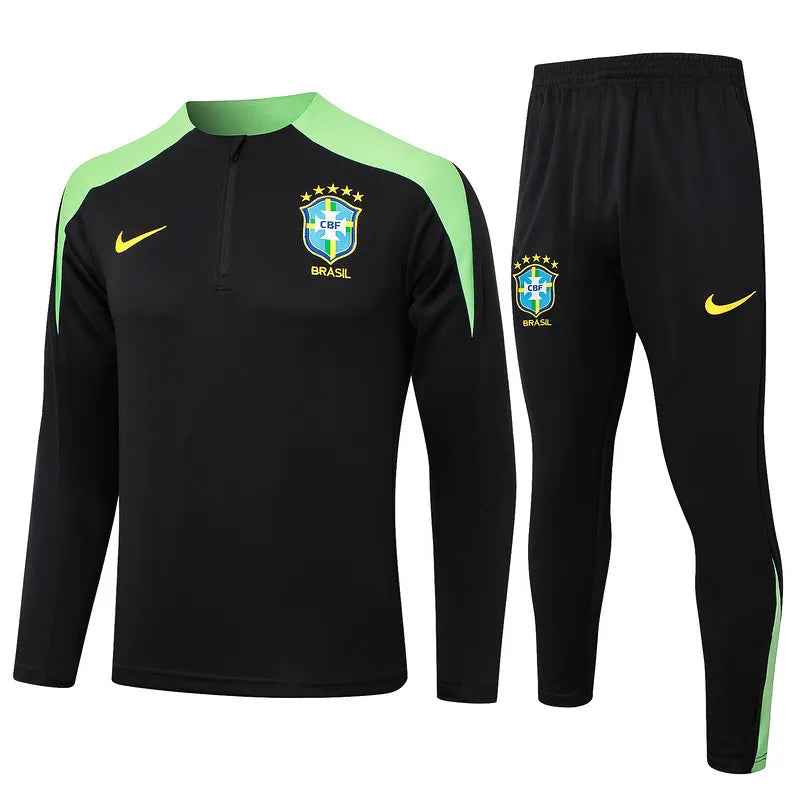 Brazil Tracksuit - Black/Green