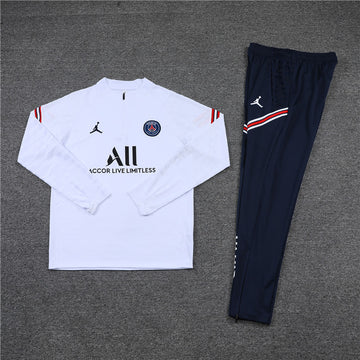 PSG Tracksuit - White/Navy Blue