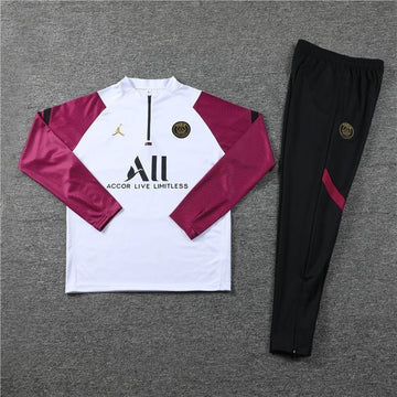 PSG Tracksuit - White/Maroon