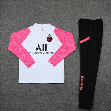 PSG Tracksuit - White/Hot Pink